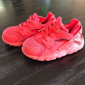 Nike Huaraches Red Toddler US9C
